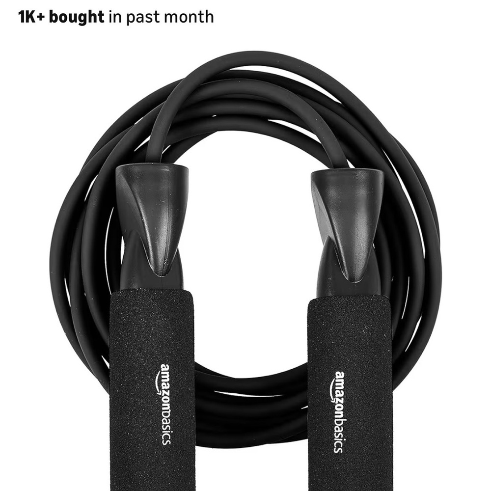 AmazonBasics Black Jump Rope